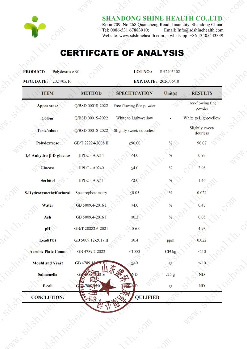 معلمات مسحوق بوليدكستروز